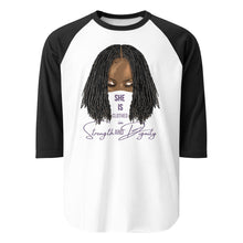 Load image into Gallery viewer, Women's Sisterlocks "Proverbs 31" 3/4 sleeve raglan shirt