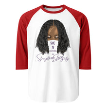 Load image into Gallery viewer, Women's Sisterlocks "Proverbs 31" 3/4 sleeve raglan shirt