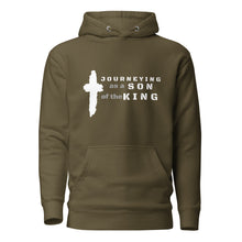 Load image into Gallery viewer, Men's Journeying" Hoodie with scripture