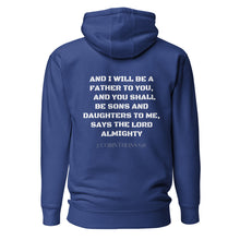 Load image into Gallery viewer, Men's Journeying" Hoodie with scripture