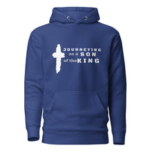 Load image into Gallery viewer, Men's Journeying" Hoodie with scripture