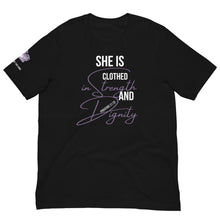 Load image into Gallery viewer, Women's "Proverbs 31:25" Premium t-shirt