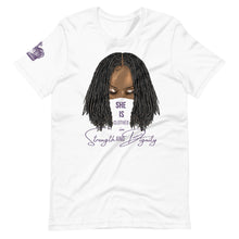 Load image into Gallery viewer, Women's Premium White T-Shirt Proverbs 31:25_Locks