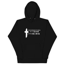 Load image into Gallery viewer, Men's Journeying" Hoodie with scripture