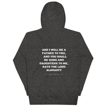 Load image into Gallery viewer, Men's Journeying" Hoodie with scripture