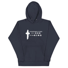 Load image into Gallery viewer, Men's Journeying" Hoodie with scripture