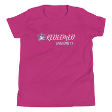 Load image into Gallery viewer, Girl's "Redeemed" Youth Short Sleeve T-Shirt