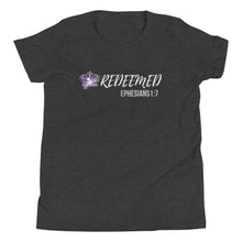 Load image into Gallery viewer, Girl's "Redeemed" Youth Short Sleeve T-Shirt