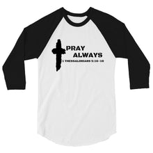 Load image into Gallery viewer, Men&#39;s Pray 3/4 sleeve raglan shirt
