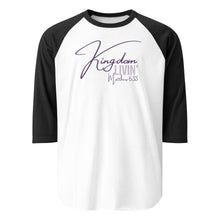 Load image into Gallery viewer, Women&#39;s &quot;Kingdom&quot; 3/4 sleeve raglan shirt
