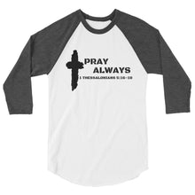 Load image into Gallery viewer, Men&#39;s Pray 3/4 sleeve raglan shirt
