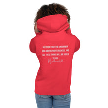 Load image into Gallery viewer, Women&#39;s &quot;Kindgom Livin&quot; Hoodie with Scripture
