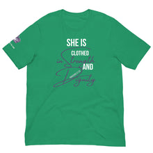 Load image into Gallery viewer, Women&#39;s &quot;Proverbs 31:25&quot; Premium t-shirt
