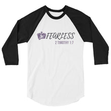 Load image into Gallery viewer, Women&#39;s &quot;Fearless&quot; V2 3/4 sleeve raglan shirt
