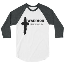 Load image into Gallery viewer, Men&#39;s &quot;Warrior&quot; 3/4 sleeve raglan shirt
