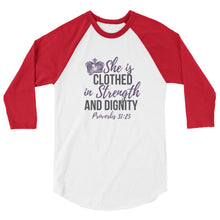 Load image into Gallery viewer, Women&#39;s &quot;Proverbs 31&quot; 3/4 sleeve raglan shirt

