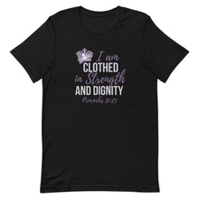 Load image into Gallery viewer, Women&#39;s &quot;Proverbs 31:25&quot; Premium t-shirt
