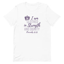 Load image into Gallery viewer, Women&#39;s &quot;Proverbs 31:25&quot; Premium t-shirt

