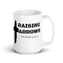 Load image into Gallery viewer, Cross &quot;Raising Arrows&quot; mug
