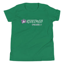 Load image into Gallery viewer, Girl&#39;s &quot;Redeemed&quot; Youth Short Sleeve T-Shirt
